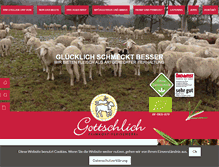 Tablet Screenshot of fleischerei-gottschlich.de